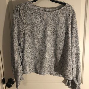 Target black and white Blouse